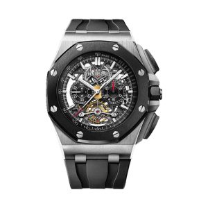 Audemars Piguet Royal Oak Offshore Tourbillon Chronograph Titanium & Black Ceramic Skeleton Dial 44mm 26348IO.OO.A002CA.01