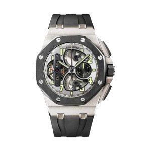Audemars Piguet Royal Oak Offshore Tourbillon Chronograph Titanium & Black Ceramic Openworked Dial 44mm 26387IO.OO.D002CA.01