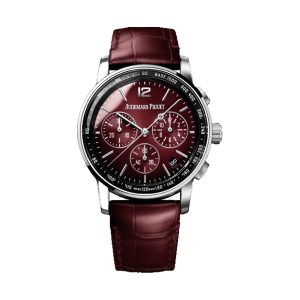 Audemars Piguet Code 11.59 Chronograph 18K White Gold Smoked Burgundy Dial 41mm 26393BC.OO.A068CR.01