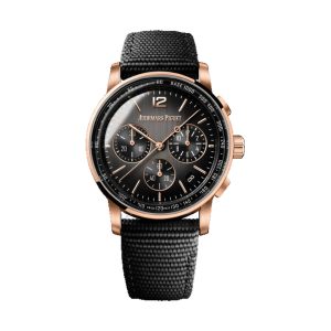 Audemars Piguet Code 11.59 Chronograph 18K Rose Gold & Black Ceramic Smoked Grey Dial 41mm 26393NR.OO.A002KB.01