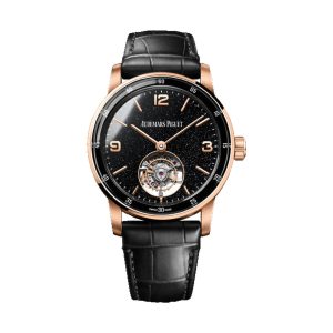 Audemars Piguet Code 11.59 Flying Tourbillon 18K Rose Gold Black Aventurine Dial 41mm 26396OR.OO.D002CR.02