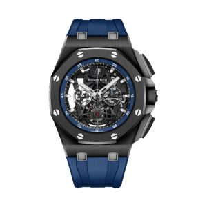 Audemars Piguet Royal Oak Offshore Tourbillon Chronograph Black Ceramic Openworked Skeleton Dial 44mm 26407CE.OO.A030CA.01