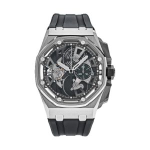 Audemars Piguet Royal Oak Offshore Tourbillon Chronograph Stainless Steel & Black Ceramic Skeleton Dial 44mm 26421ST.OO.A002CA.01