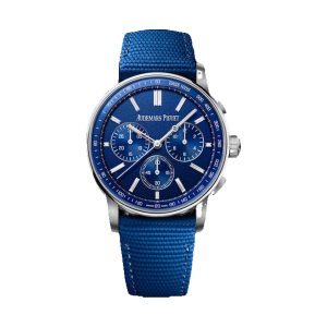 Audemars Piguet Code 11.59 Selfwinding Chronograph 18K White Gold & Black Ceramic Blue Grained Dial 41mm 26439NB.OO.A346KB.01