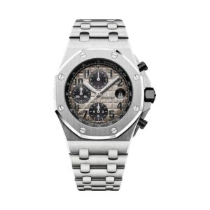 Audemars Piguet Royal Oak Offshore Chronograph 'Brick' 950 Platinum & Rose Gold Grey Arabic Dial 42mm 26470PT.OO.1000PT.01