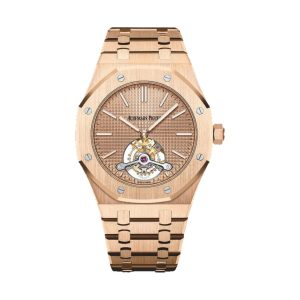 Audemars Piguet Royal Oak Tourbillon Extra-Thin 18K Rose Gold Pink Gold Tapisserie Evolutive Dial 41mm 26515OR.OO.1220OR.01