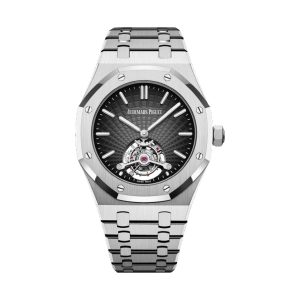 Audemars Piguet Royal Oak Tourbillon Extra-Thin 18K White Gold Smoked Grey 'Tapisserie Evolutive' Dial 41mm 26522BC.OO.1220BC.01
