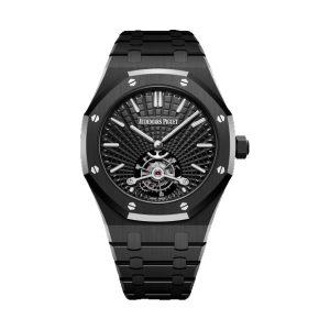 Audemars Piguet Royal Oak Tourbillon Extra-Thin Black Ceramic Tapisserie Evolutive Dial 41mm 26522CE.OO.1225CE.01