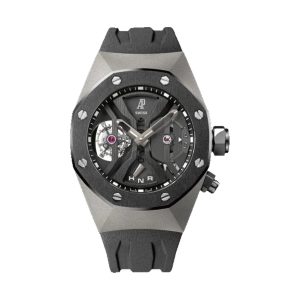 Audemars Piguet Royal Oak Concept GMT Tourbillon Titanium & Black Ceramic Openworked Skeleton Dial 44mm 26560IO.OO.D002CA.01