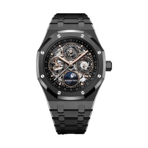 Audemars Piguet Royal Oak Perpetual Calendar Openworked Black Ceramic 41mm 26585CE.OO.1225CE.01