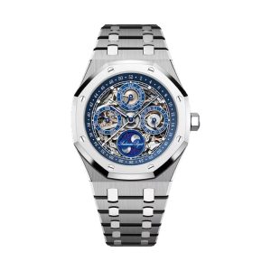 Audemars Piguet Royal Oak Perpetual Calendar 150th Anniversary Titanium & Bulk Metallic Glass Sapphire Dial 41mm 26585XT.OO.1220XT.01