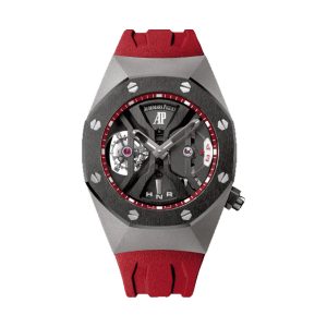 Audemars Piguet Royal Oak Concept GMT Tourbillon Titanium & Black Ceramic Openworked Skeleton Dial 44mm 26588IO.OO.D067CA.01