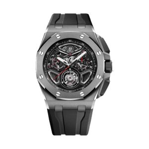 Audemars Piguet Royal Oak Offshore Selfwinding Flying Tourbillon Chronograph Titanium Sandblasted Openworked 43mm 26622TI.GG.D002CA.01