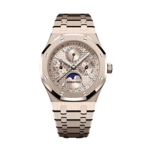 Audemars Piguet Royal Oak Perpetual Calendar 18K Sand Gold Sand Gold-Toned 'Grande Tapisserie' Dial 41mm 26674SG.OO.1320SG.01