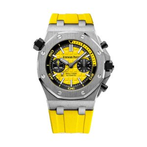 Audemars Piguet Royal Oak Offshore Diver Chronograph Stainless Steel Yellow Accents Dial 42mm 26703ST.OO.A051CA.01