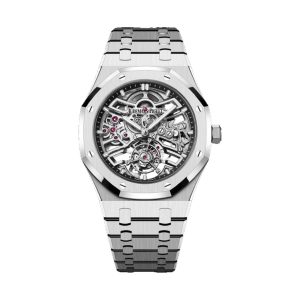 Audemars Piguet Royal Oak Selfwinding Flying Tourbillon Openworked 50th Anniversary Stainless Steel Skeleton Dial 41mm 26735ST.OO.1320ST.01