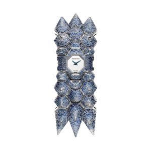Audemars Piguet Haute Joaillerie Diamond Outrage 18K White Gold Blue Sapphire Set Cuffed Watch 67701BC.SS.9191BC.01
