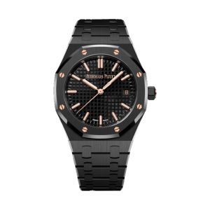 Audemars Piguet Royal Oak Selfwinding Black Ceramic Rose Gold Accent Dial 34mm 77350CE.OO.1266CE.03.A