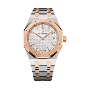 Audemars Piguet Royal Oak Selfwinding Two-Tone 18K Rose Gold & Stainless Steel Silver Dial 34mm 77350SR.OO.1261SR.01