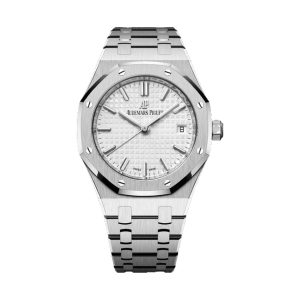 Audemars Piguet Royal Oak Selfwinding Stainless Steel Silver 'Grande Tapisserie' Dial 34mm 77350ST.OO.1261ST.01