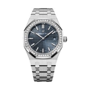 Audemars Piguet Royal Oak Selfwinding Stainless Steel Factory Diamond Bezel Blue Dial 34mm 77351ST.ZZ.1261ST.01
