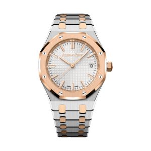 Audemars Piguet Royal Oak Selfwinding Two-Tone 18K Rose Gold & Stainless Steel Silver Dial 34mm 77450SR.OO.1361SR.02