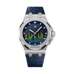 Audemars Piguet Royal Oak Offshore Music Edition Titanium Blue Rainbow Equalizer Dial 37mm 77600TI.OO.A343CA.01