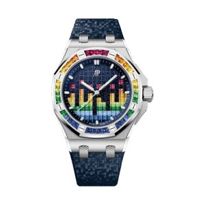 Audemars Piguet Royal Oak Offshore Selfwinding Music Edition 18K White Gold Rainbow Gem-Set 37mm 77601BC.YY.D343CA.01