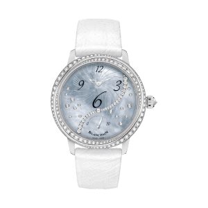 Blancpain Ladybird Heure Decentree Retrograde Seconds Diamond 18K White Gold 36.8mm 3650A-3554L-58B