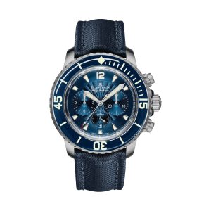 Blancpain Fifty Fathoms Flyback Chronograph Stainless Steel Blue Dial 45mm 5085FB-1140-52B