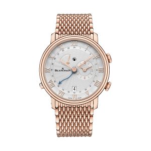 Blancpain Villeret Reveil GMT Alarm 18K Red Gold 40mm 6640-3642-MMB