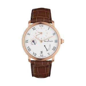 Blancpain Villeret Demi-Fuseau Horaire Half-Timezone 8 Jours 18K Red Gold 42mm 6661-3631-55B