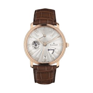 Blancpain Villeret Demi-Fuseau Horaire Half-Timezone Officer Case 18K Red Gold 42mm 6665-3642-55B