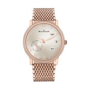 Blancpain Villeret Quantieme Annuel GMT 18K Red Gold 40mm 6670A-3642-MMB
