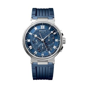 Breguet Marine 5527 Chronograph 18K White Gold Blue Dial 42.3mm 5527BB/Y2/5WV