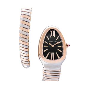 Bvlgari Serpenti Tubogas 35mm Steel Black Opaline Dial 102123