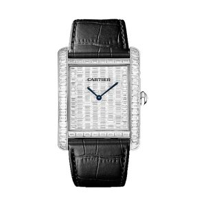 Cartier Tank MC 18K White Gold Diamond Case & Dial 34.3mm HPI00623
