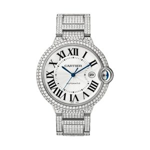 Cartier Ballon Bleu 18K White Gold Diamond Case & Bracelet 42mm WE902006