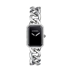 Chanel Premiere Stainless Steel Diamond Bezel Chain Bracelet H3254