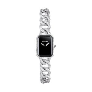 Chanel Premiere 18K White Gold Diamond Case & Bracelet Quartz H3291