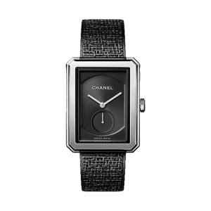 Chanel BOYFRIEND TWEED Manual-Wind Stainless Steel Large Case H5201