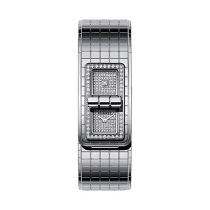 Chanel CODE COCO Stainless Steel Diamond Bezel Steel Bracelet 39.3x25mm H5812