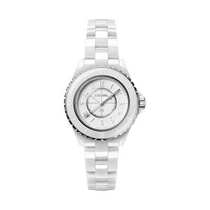 Chanel J12 Phantom Quartz White Ceramic Tone-on-Tone 33mm H6345