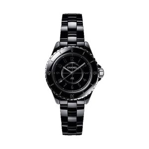 Chanel J12 Phantom Quartz Black Ceramic Tone-on-Tone 33mm H6346