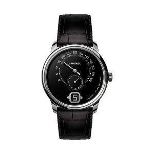 Chanel Monsieur Manual-Wind 950 Platinum Grand Feu Enamel Dial Limited Edition H6597