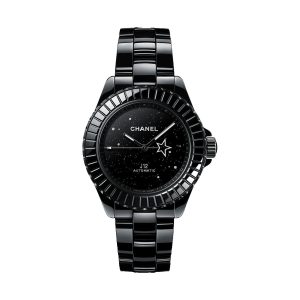 Chanel J12 INTERSTELLAR Automatic Black Ceramic Aventurine Glitter Dial 38mm H7989