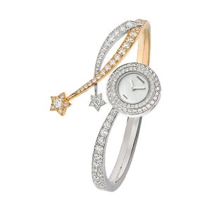 Chanel Comete Entrelacs Quartz 18K White Gold Diamond Watch J11883