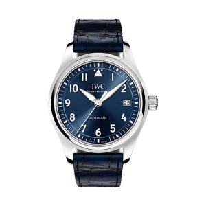 IWC Pilot's Watch Automatic 36 Stainless Steel Blue Dial Blue Strap 36mm IW324008