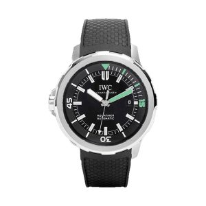 IWC Aquatimer Automatic Stainless Steel Black Dial Rubber Strap 42mm IW329001