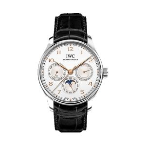 IWC Portugieser Perpetual Calendar 42 Stainless Steel Silver Dial 42.4mm IW344203